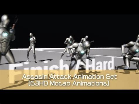 [63HD Mocap Animations] Assassin Attack Animation Set：アニ .